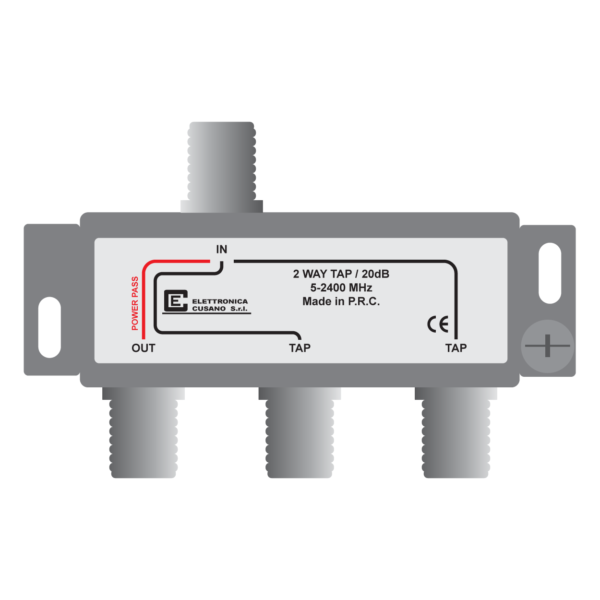 derivatore antenna da 20db con 2 uscite derivate